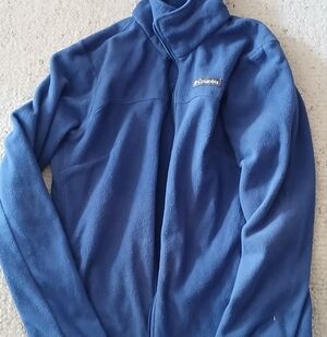 Columbia Men's Zip-Up Fleece Sweater Size Medium Blue Outdoors